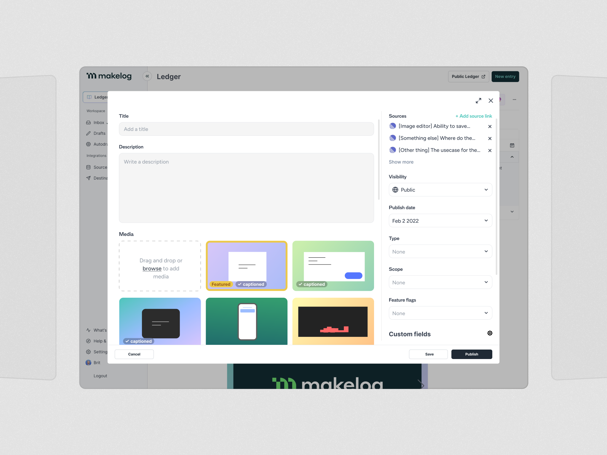 Entry Modal - Overview